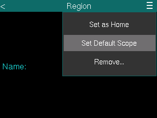 region details default scope